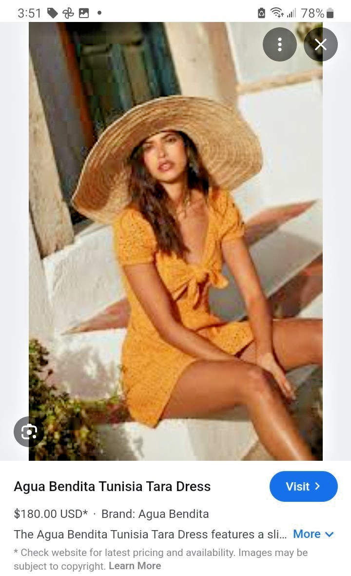 Agua Bendita Tunisia Tara Short Eyelet Dress Size Large