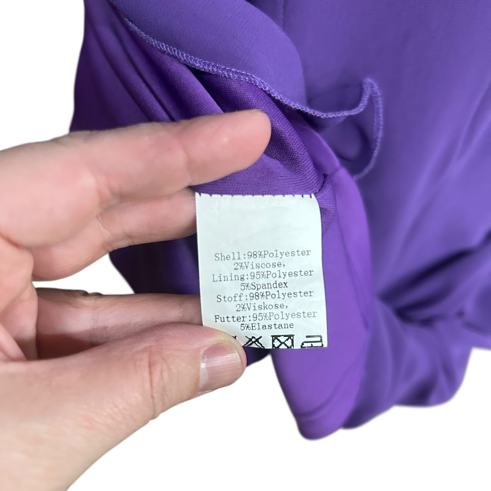Grace Karin Purple Shift Dress L Split Bell Sleeve Cocktail Wedding Guest Party