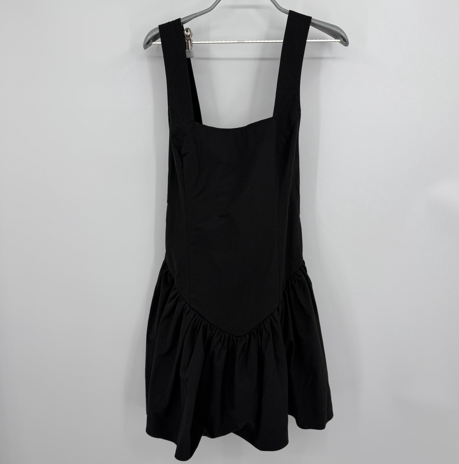 OPT One Pretty Thing Black Sleeveless Savvas Tie Shoulder Mini Dress size S NWT