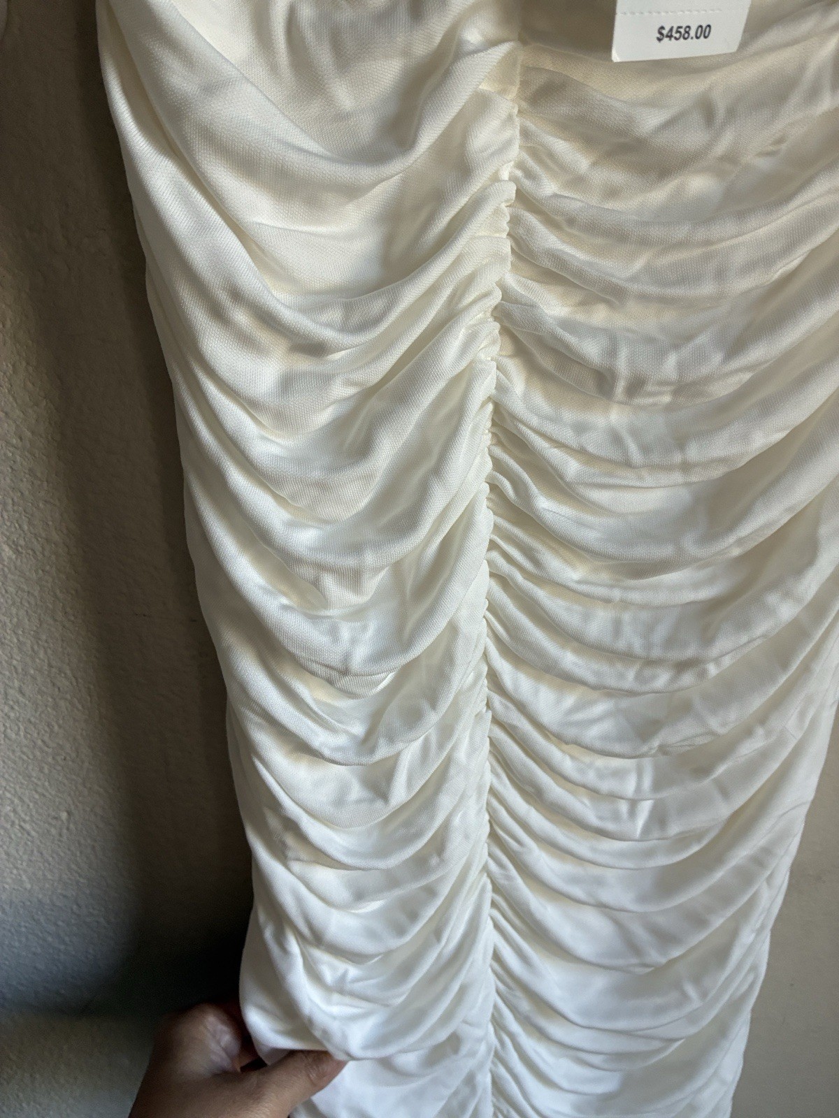 Chic Backless Dress Size M White Ronny Koko New with Tags