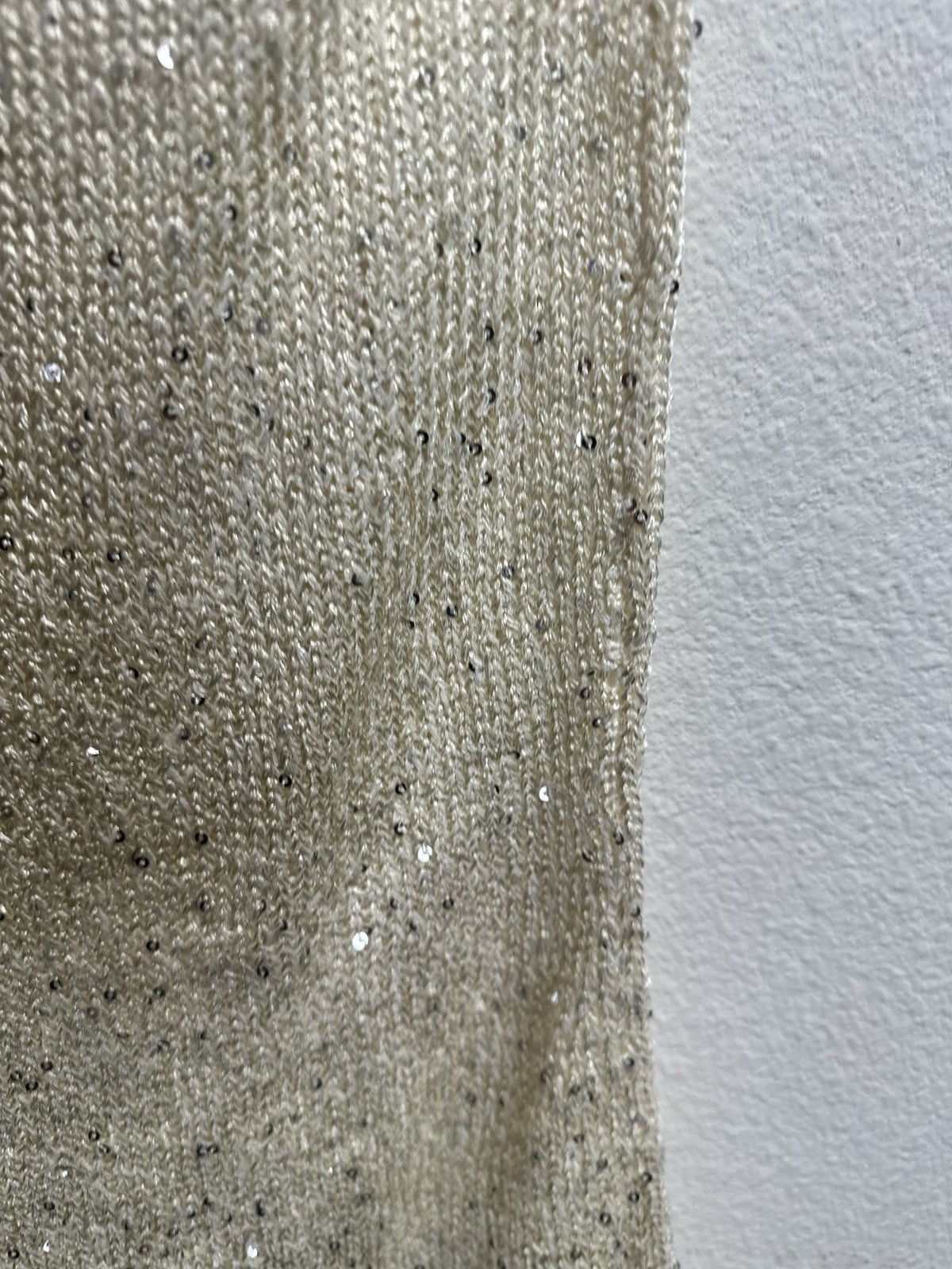 NWT ASTA RESORT Carolina Long Sequin Skirt- Ivory Size XS.