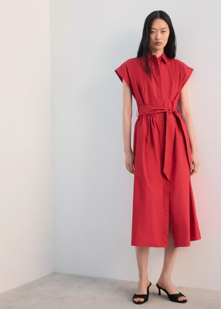 NWT mango Belt shirt dress
