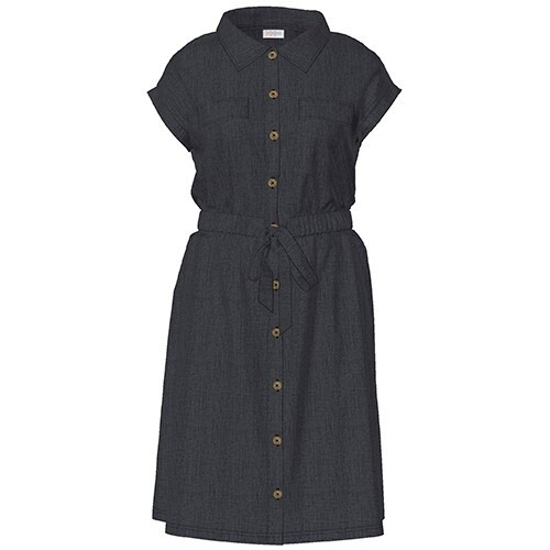 LuLaRoe 2XL Chambray Stacie Shirt Dress – Metallic Blue – NWT