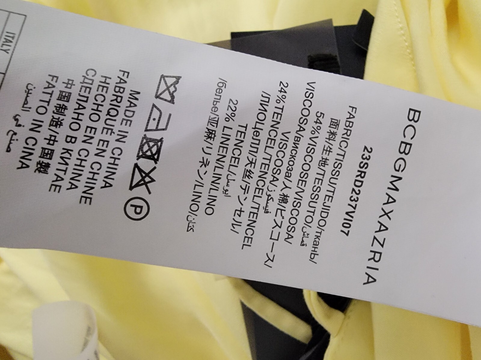 Bcbg Max Azria Iris Yellow Slip Maxi Dress Sz Small EU 40 V Neck Long Nwt