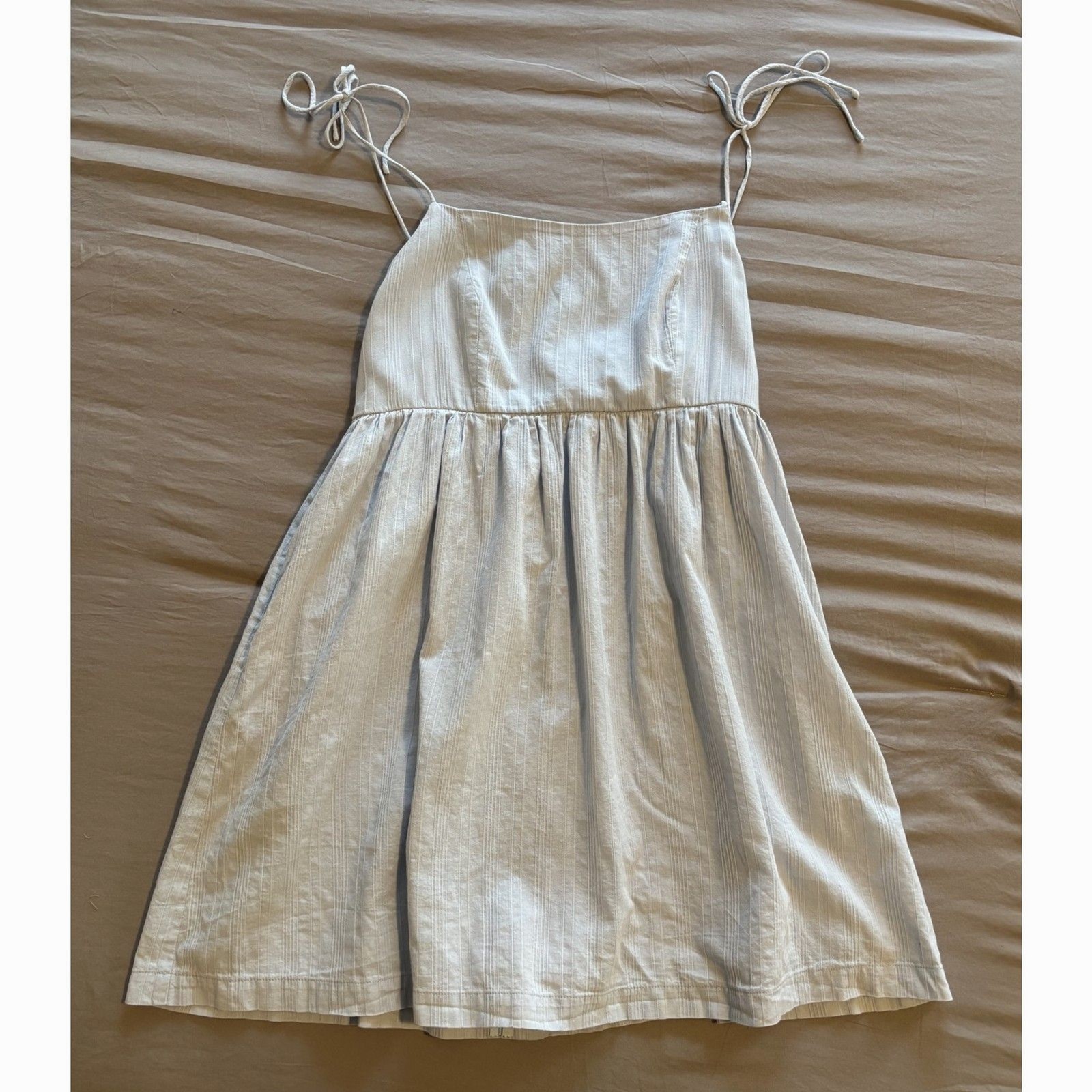 Altar’d State Light Blue Baby Doll Dress Spaghetti Straps With Pockets Size M