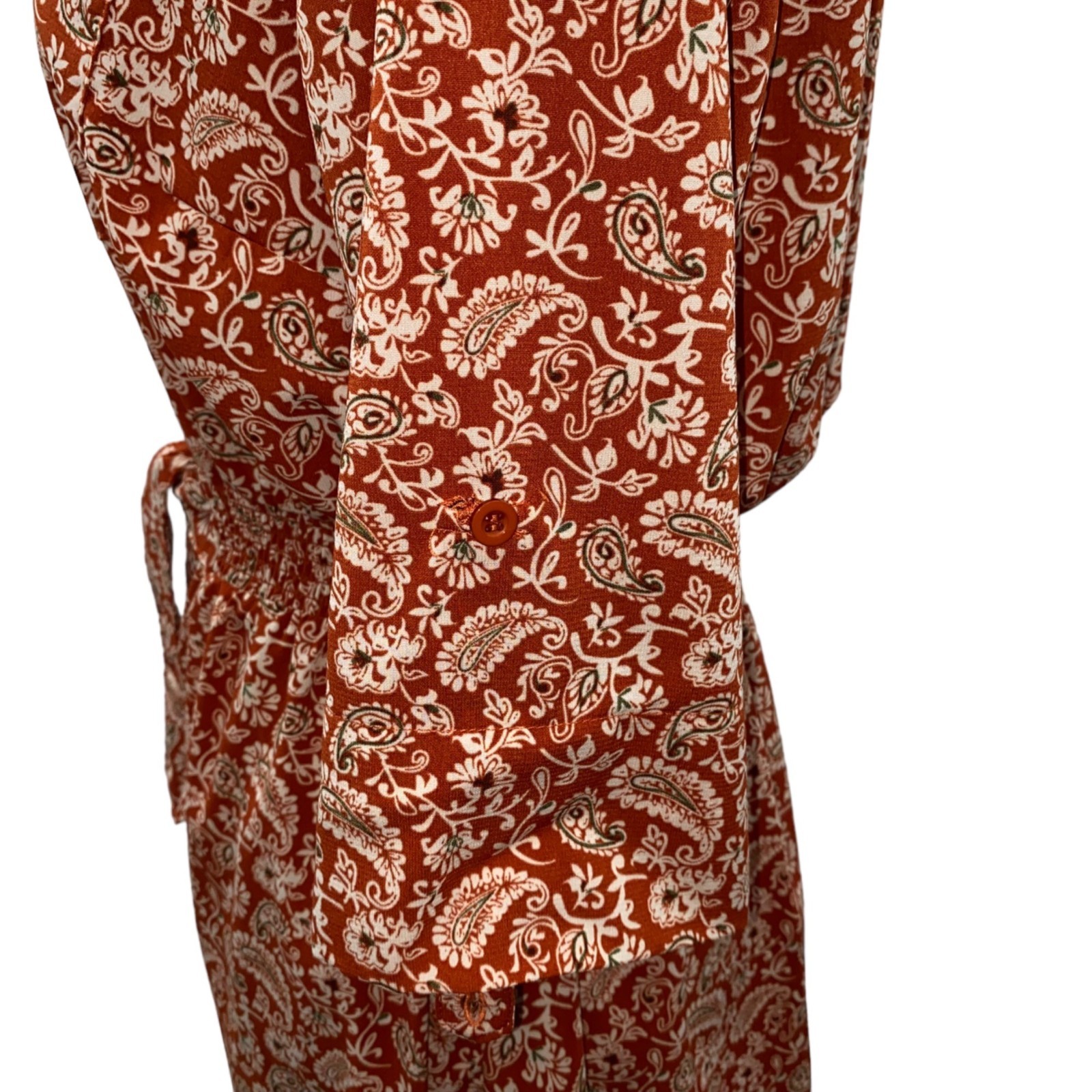 Millennium The Perfect Dress Large Roll Tab Sleeves Elastic Waist