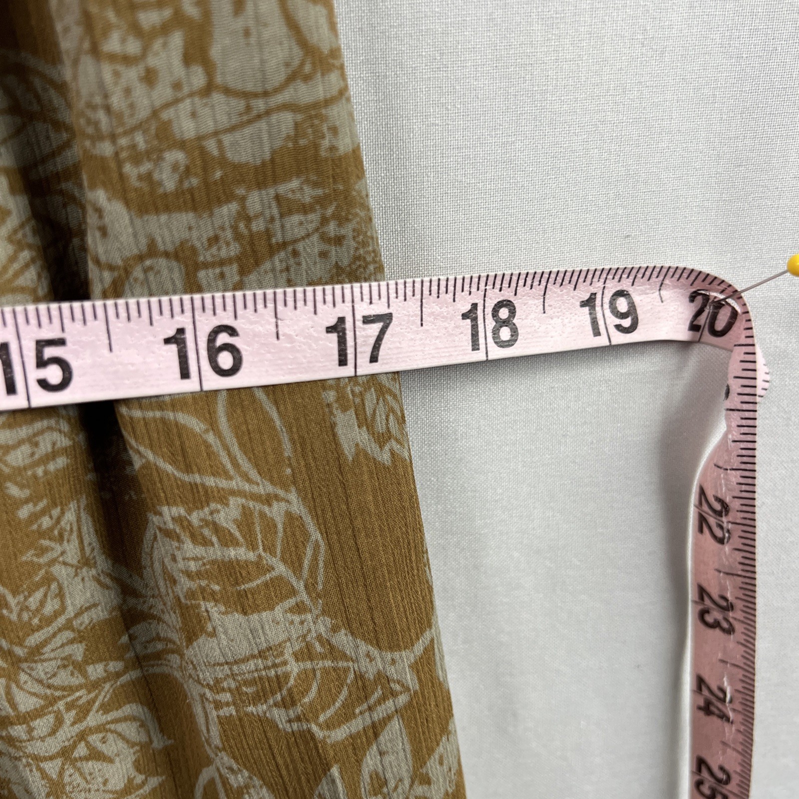 To The Max Dress Size 6 Brown Floral Empire Waist Knee Length Ruffled Boho