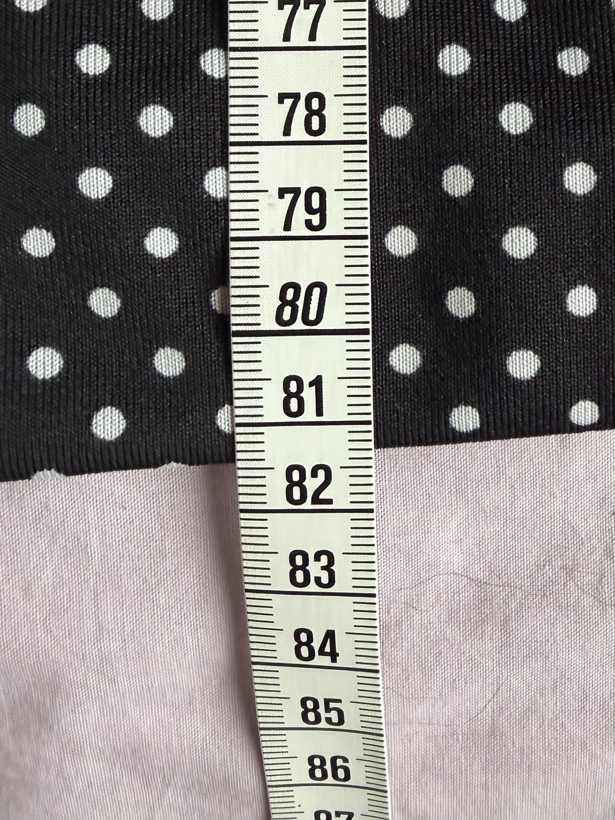 Julie’s Closet black/white poker dot plunge neck fit & flare summer dress size S