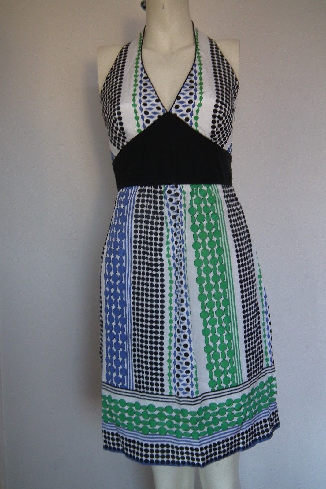 LAUNDRY by Shelli Segal – Silk Floral Retro 1950’s Style Tea Dress Size UK6 US2