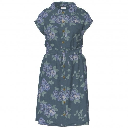 NEW! LuLaRoe STACIE Blue Floral Print – L – Collared Shirt Dress – New With Tags
