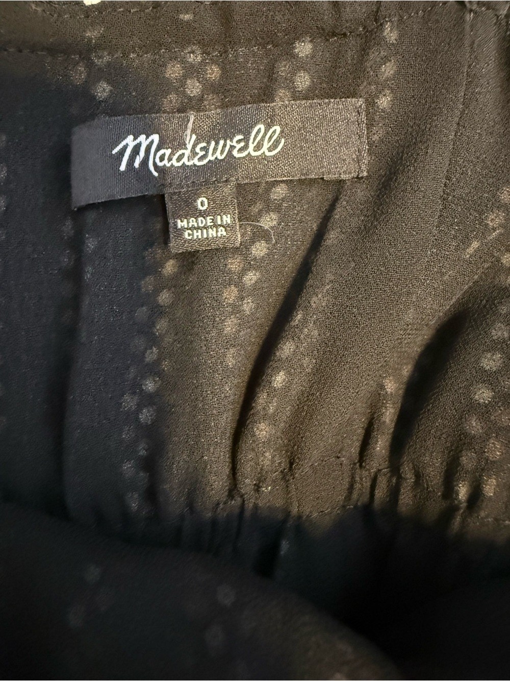 Madewell Black Spaghetti-Strap Pleated Mini Dress with Metallic Pinstripes