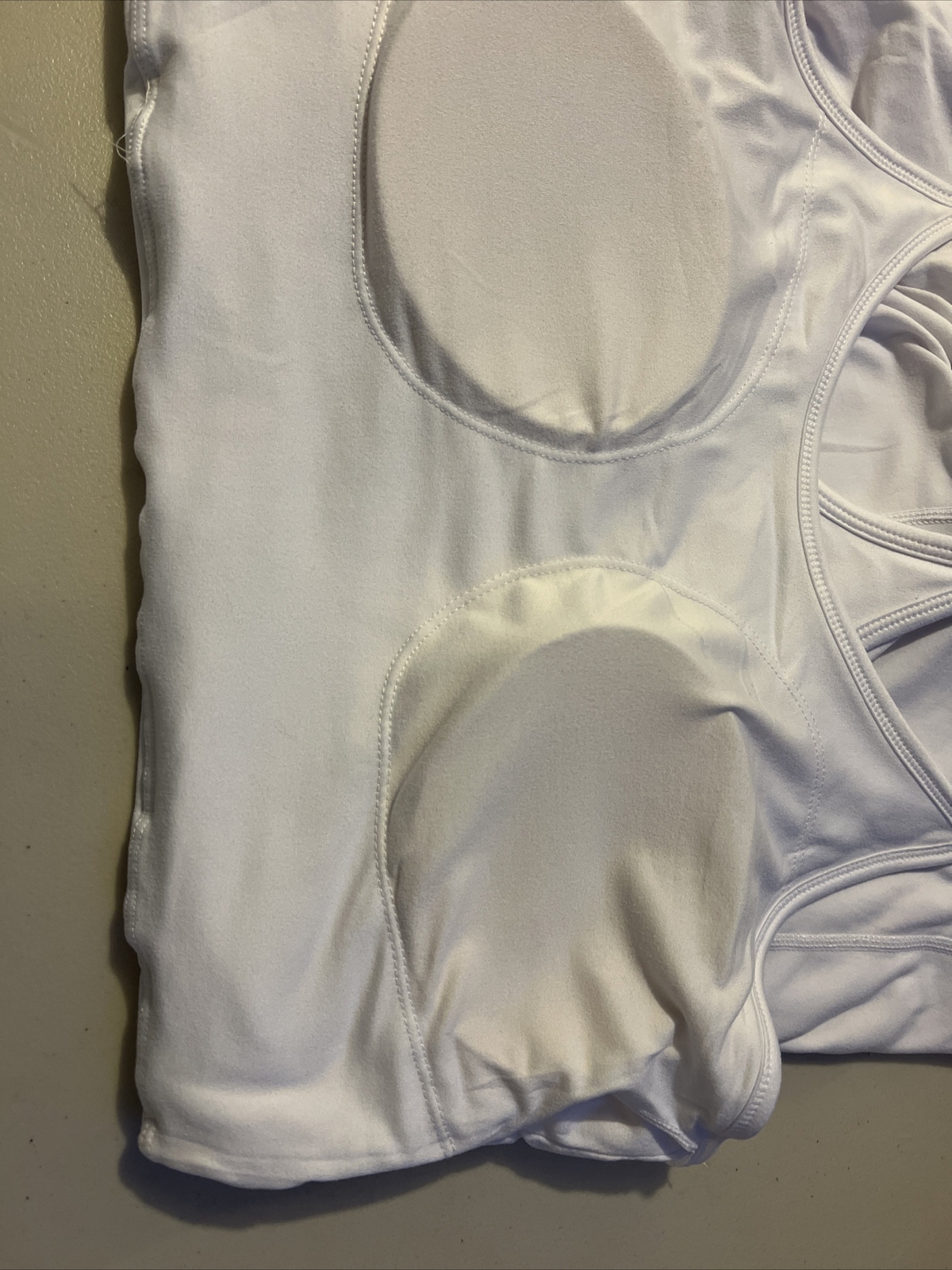 Kyodan Womens Mini Dress Large Chest-17.5” White Lined Built In Bra & Short NWT