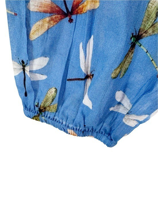 NEW OLIVIA BY LIVRO Cotton Cin Cin Mini Dress Dragonflies XS retail $375