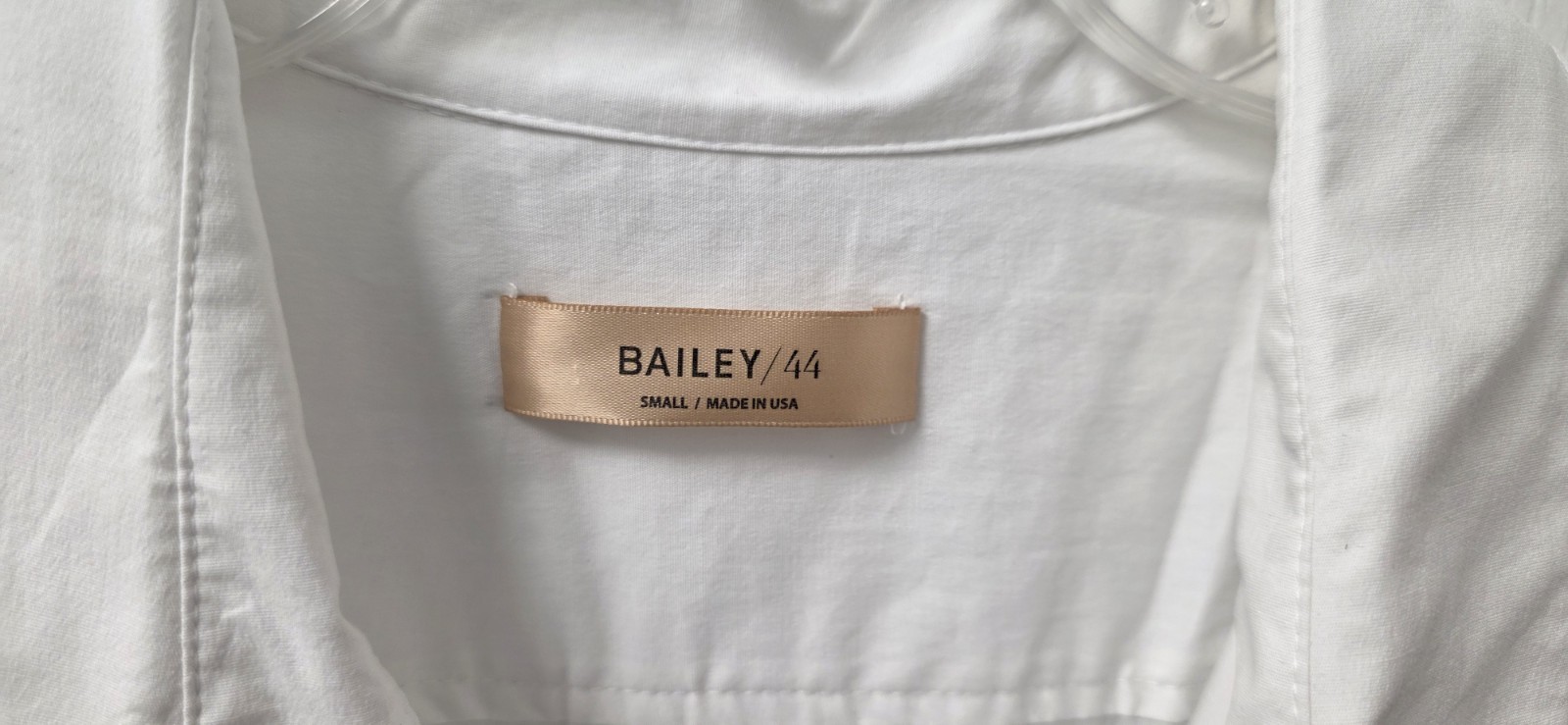 Bailey 44 Phoebe Lined Shirt Stretch Dress White Collar S New Sorority Pockets