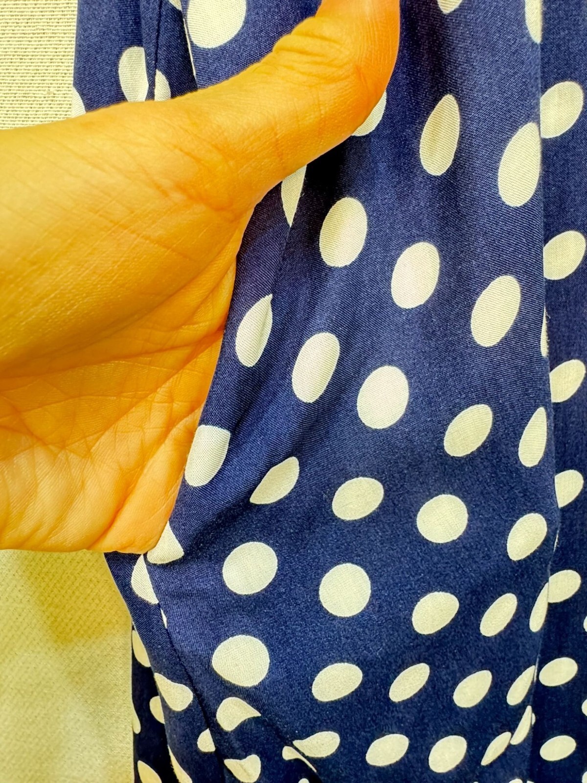 Lilbetter Womens Polka Dot Maxi Sleeveless Dress Medium Blue & White Strappy