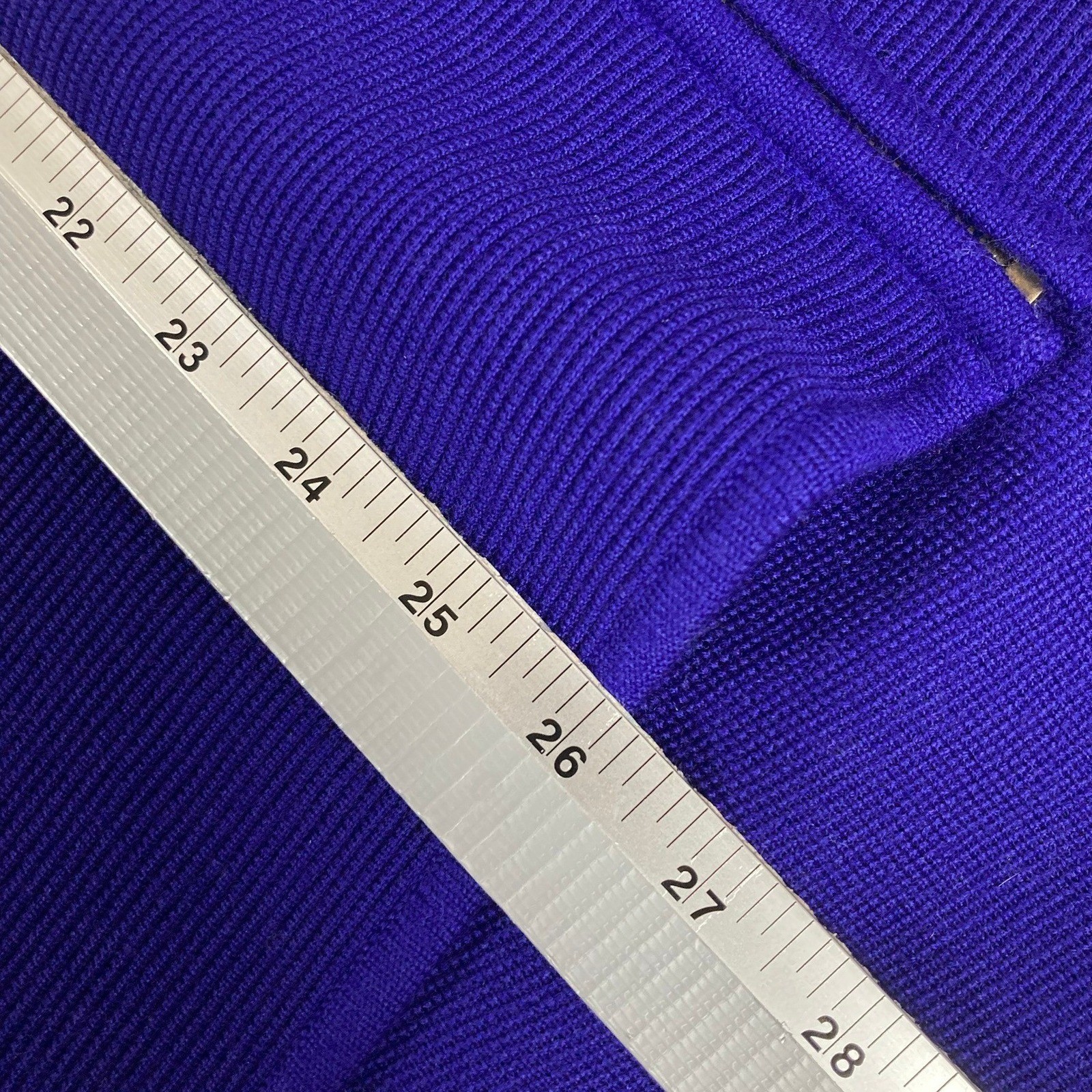 Patrick Collection 100% Wool Zip Front Sweater Dress Jacket Purple Hong Kong S