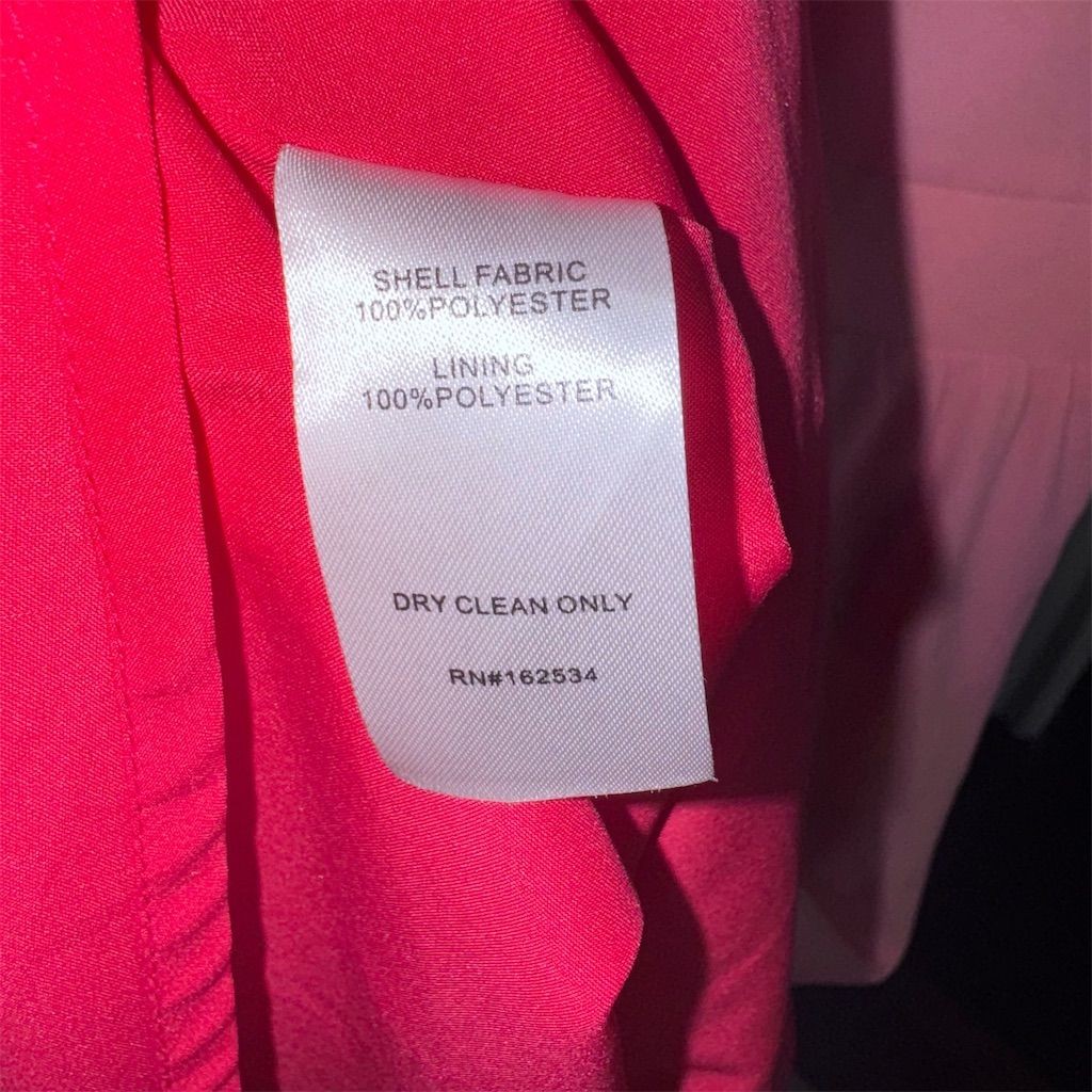New Emily McCarthy Camille Dress Pink Knee Length Ruffle in Cabaret Size Large