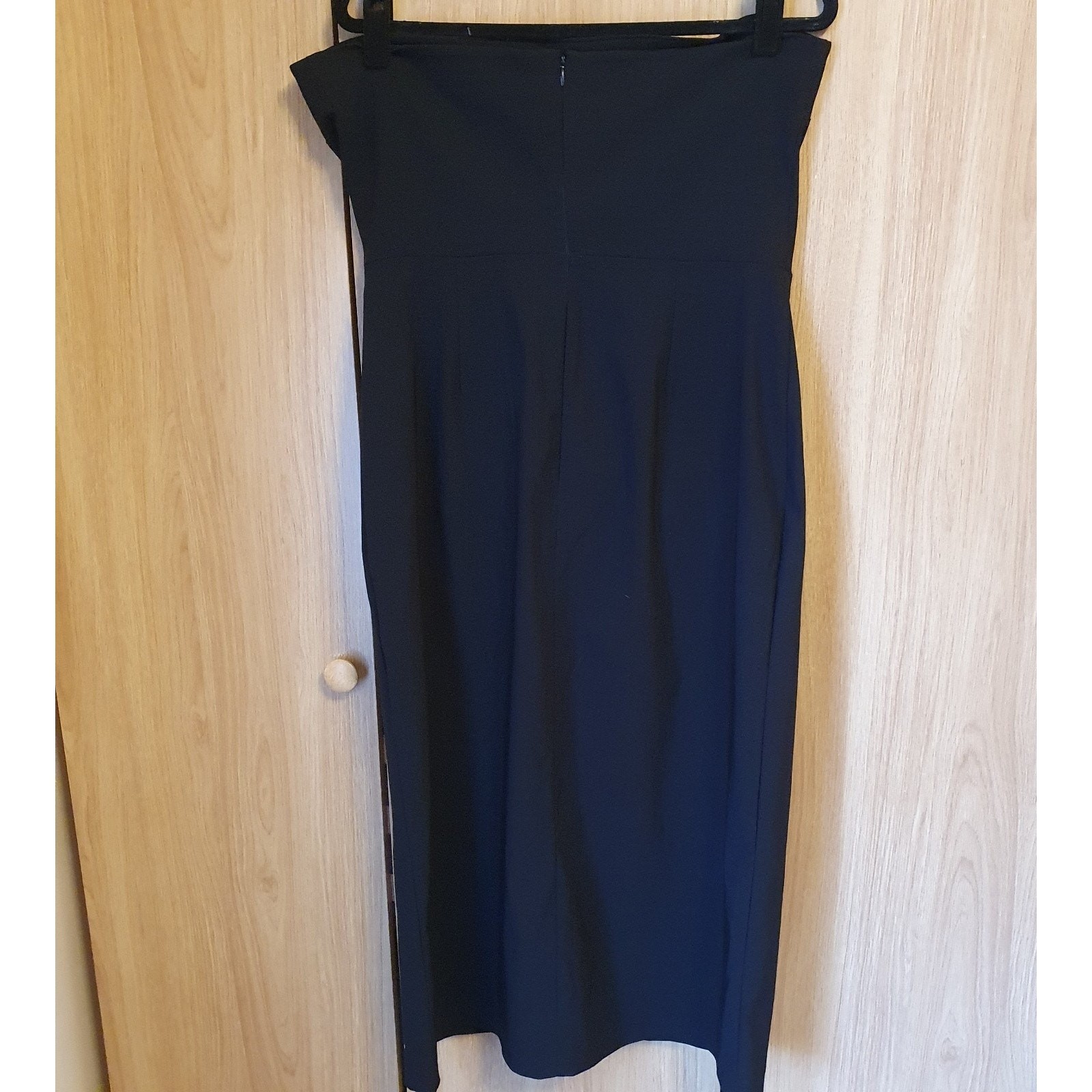 Marks & Spencer Strapless Dress Classic Minimalist Quiet Luxury Size 16 Black