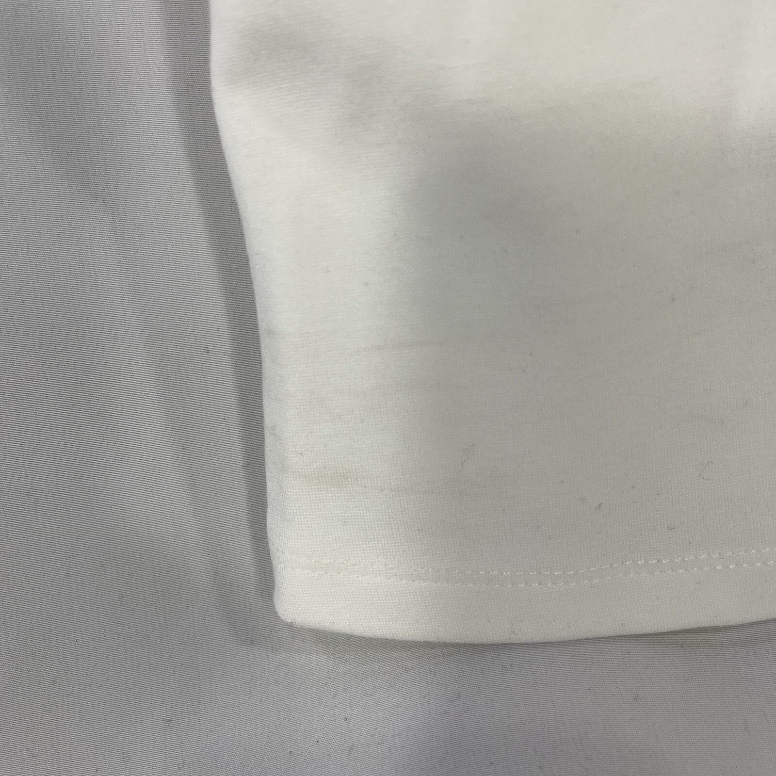 LULUS DRESS WOMENS XS WHITE RAYON NYLON SPANDEX BLEND NWT NEW WITH DISCOLORATION