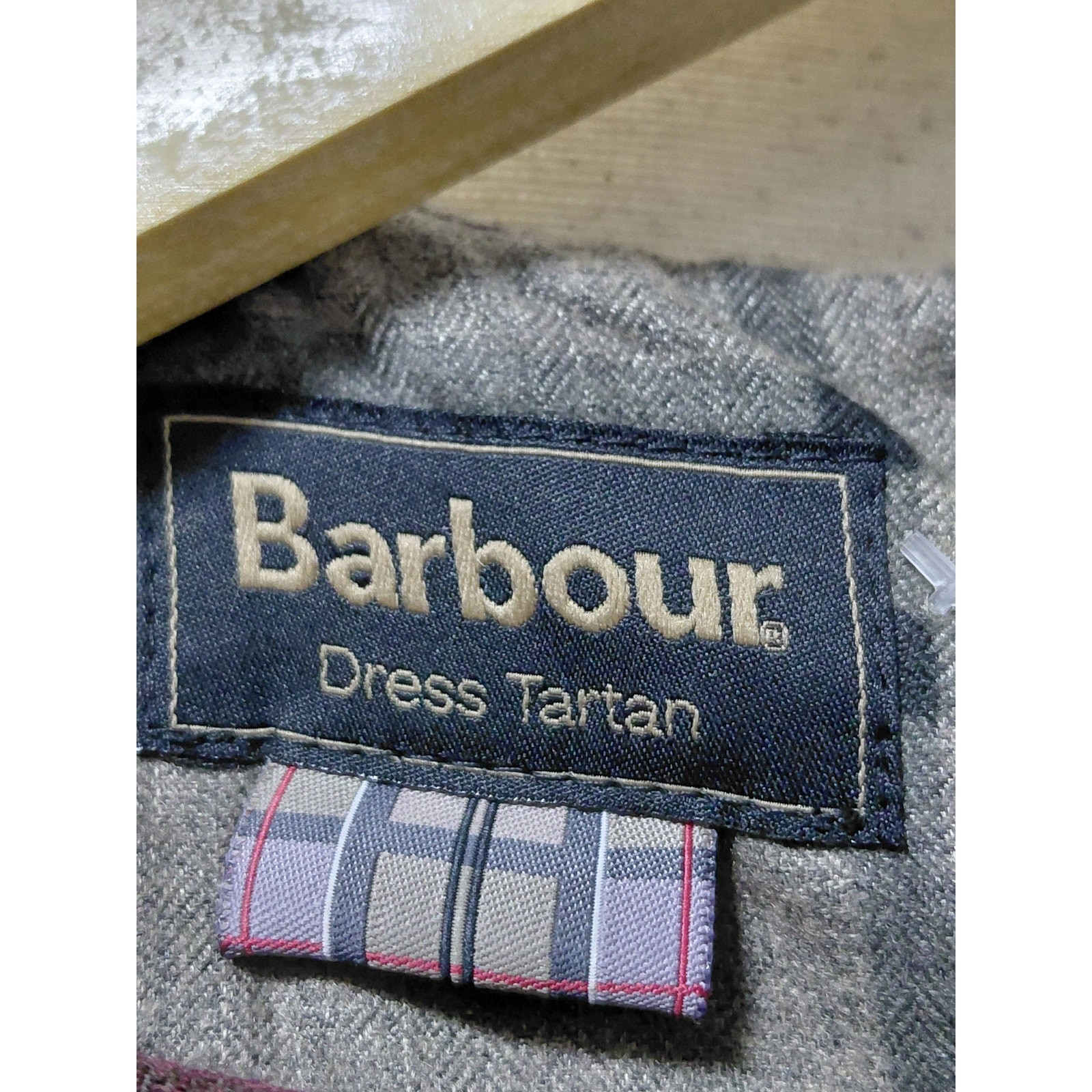 Barbour Dress Tartan Short Sleeve Solid Crew Neck Women