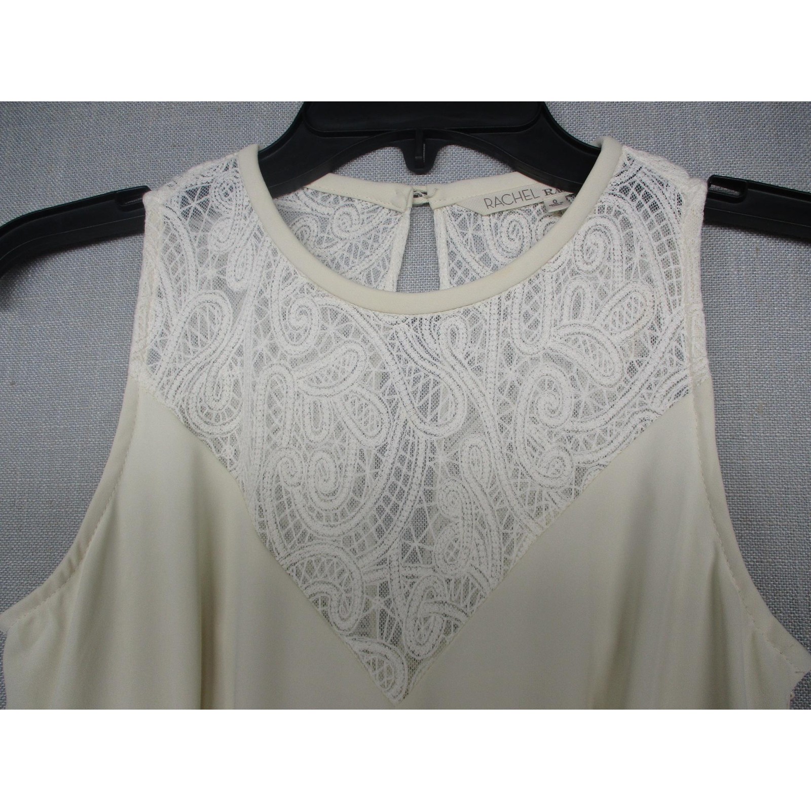 NWT Rachel Rachel Roy BOHO Cream Elegant Flowy Pleated Maxi Dress Womens Size XL