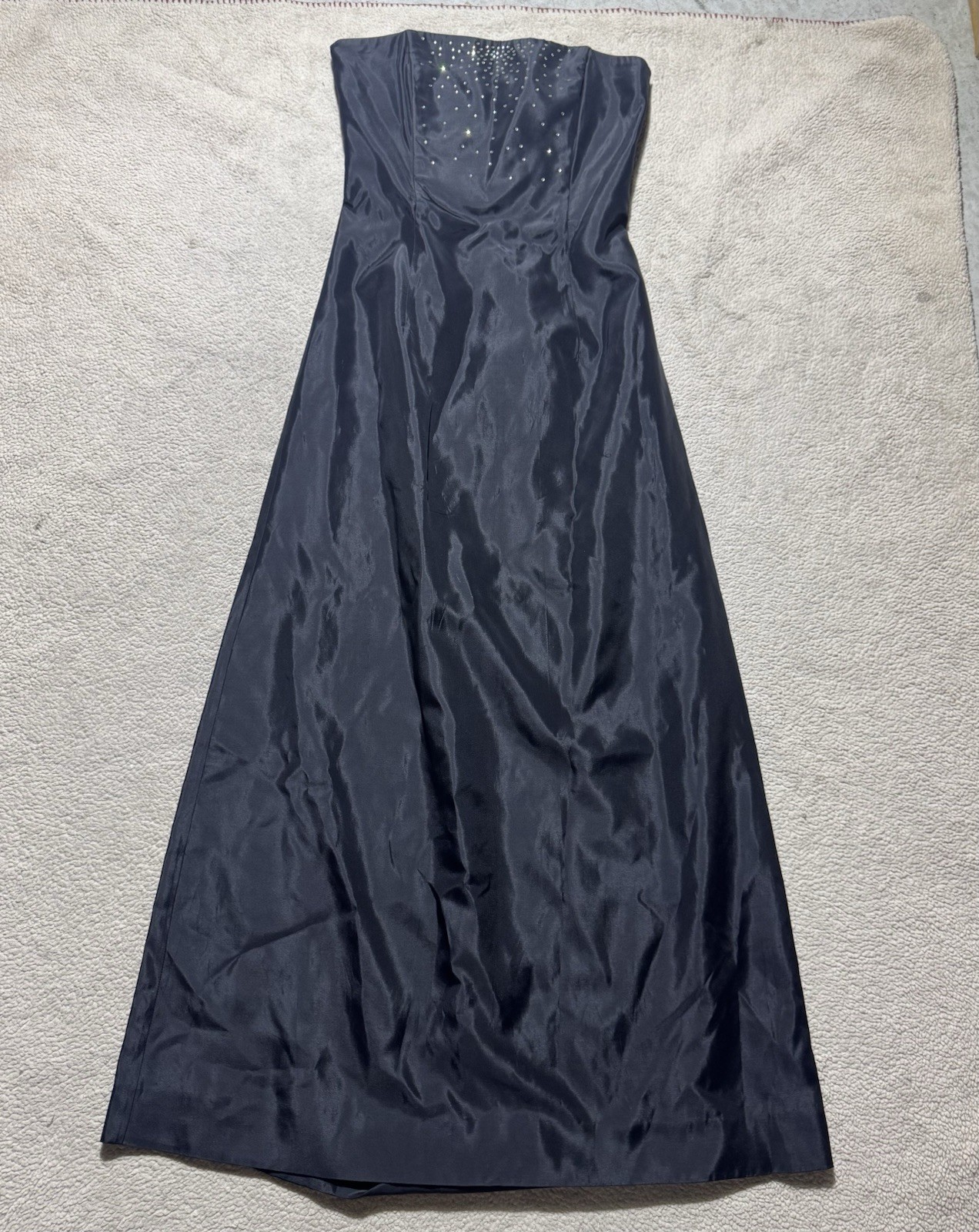 Jessica McClintock for Gunne Sax Dress Womens 5 Juniors Strapless Rhinestone