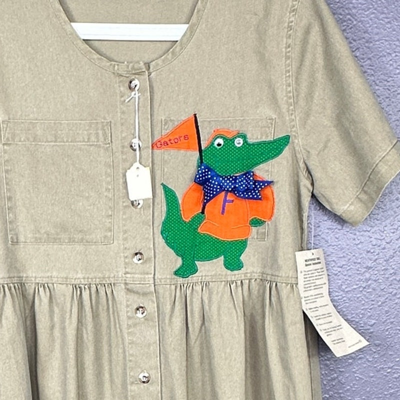 Vintage Sunbelt Dress Maxi Size Small University of Florida NEW Deadstock