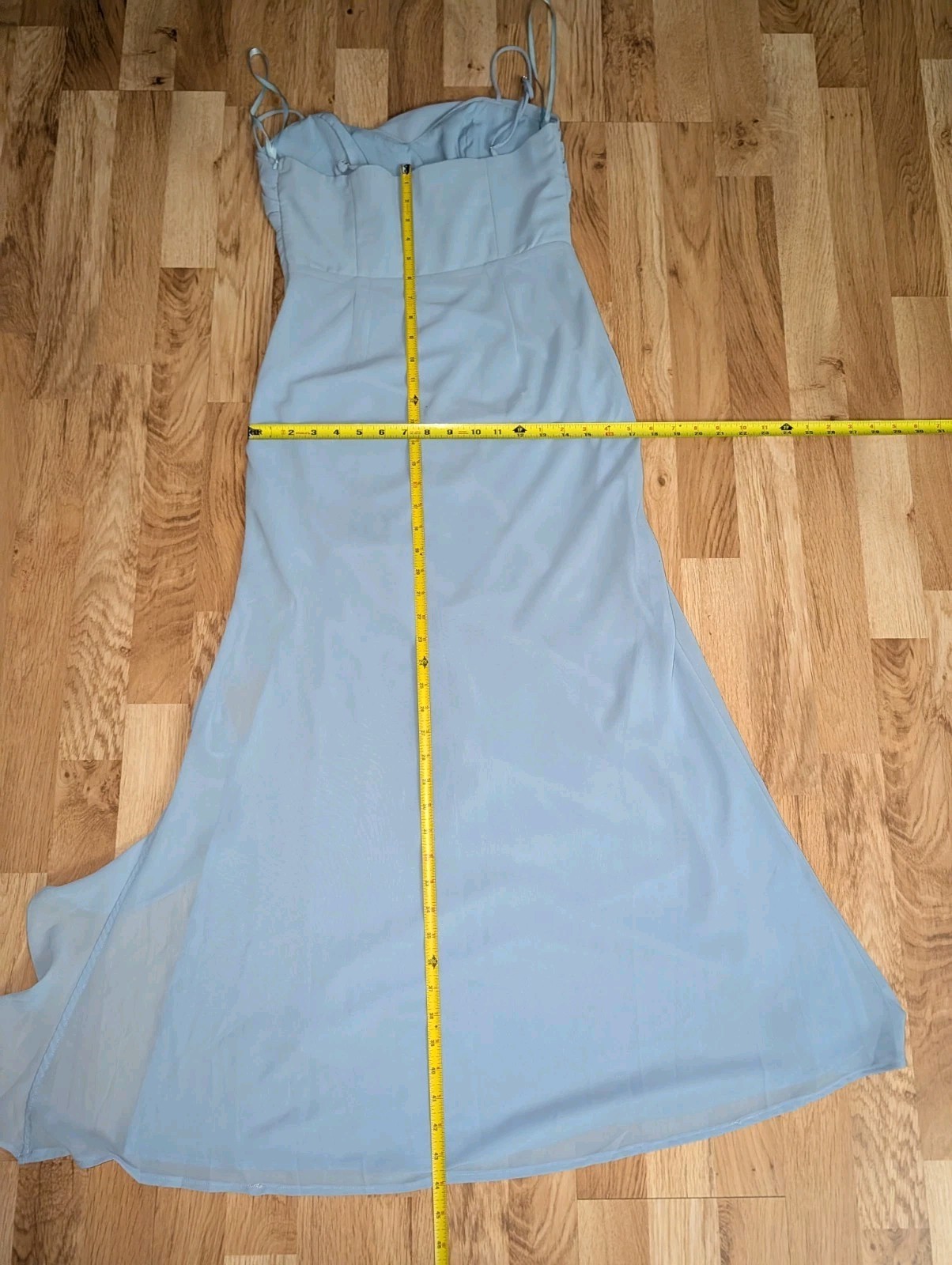 BILLY J Baby Blue Dress Size 10 Lined Summer Sundress Wedding Good Condition