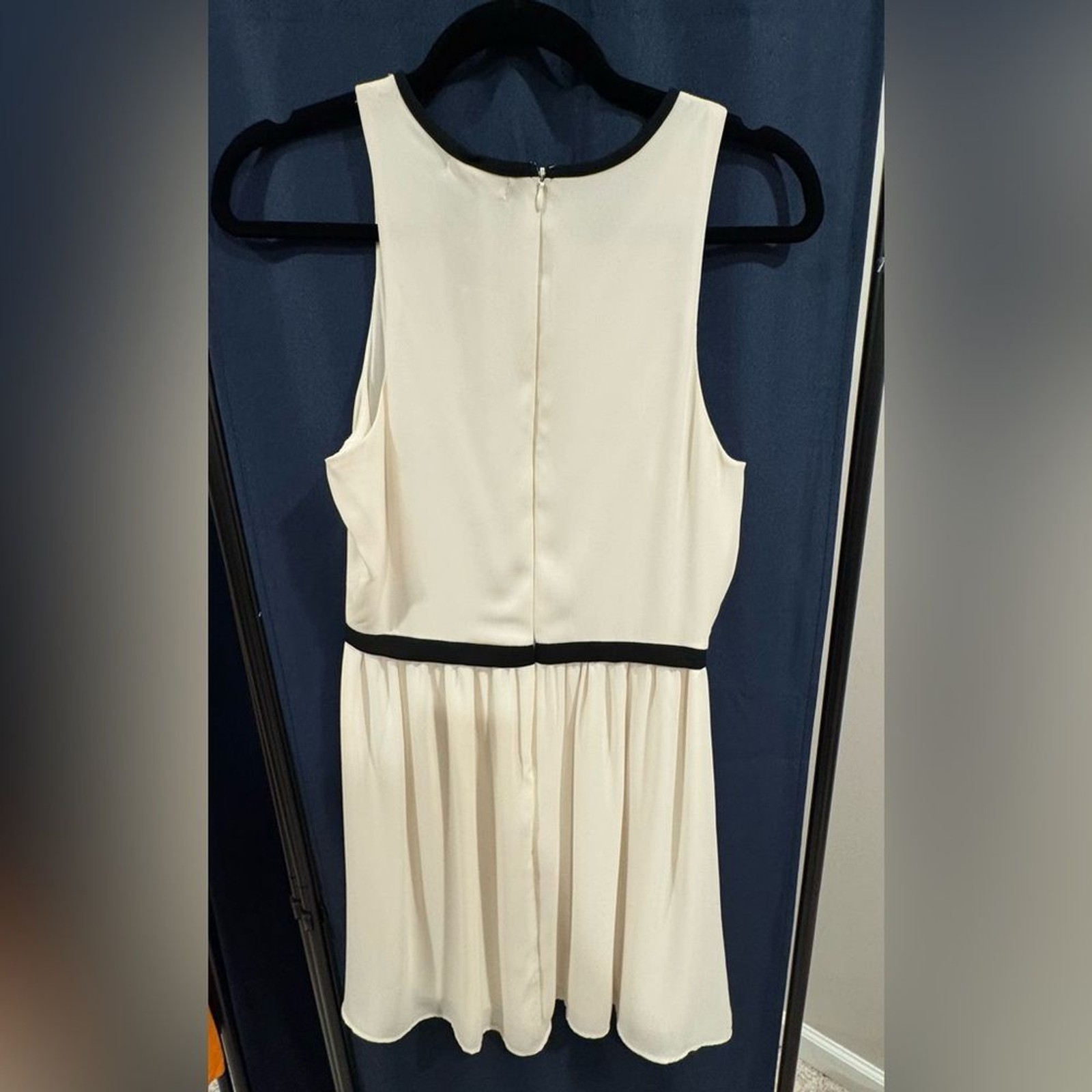 Everly Cream and Black Mini Dress
