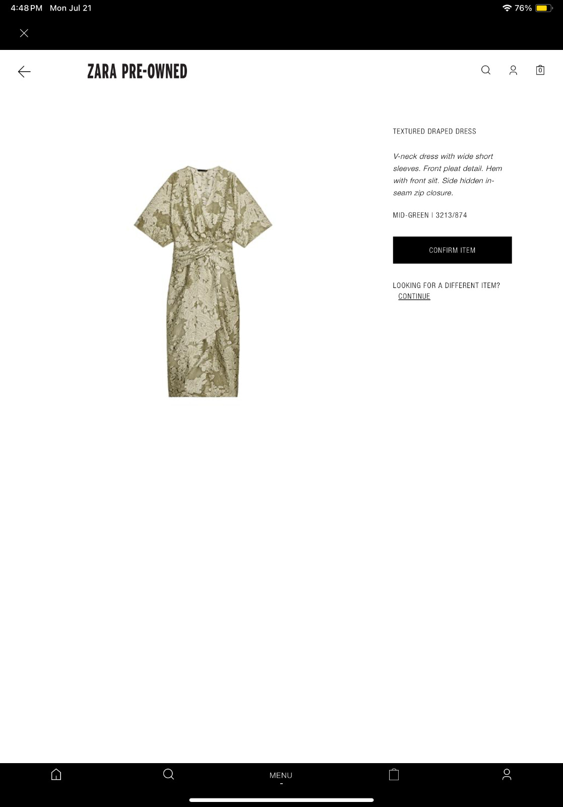 Zara Textured Draped Dress