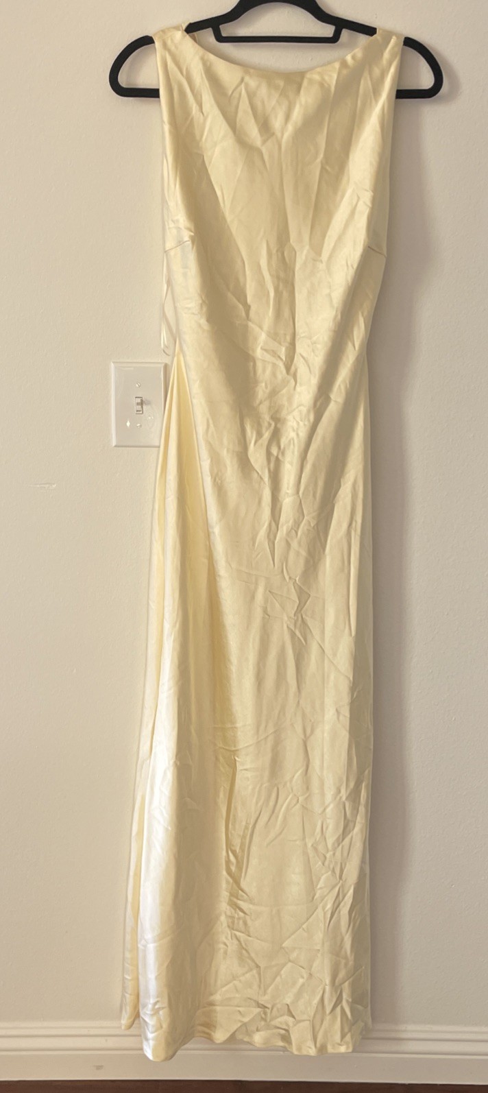 Runaway The Label ADAIR MAXI DRESS LEMON size S NWT