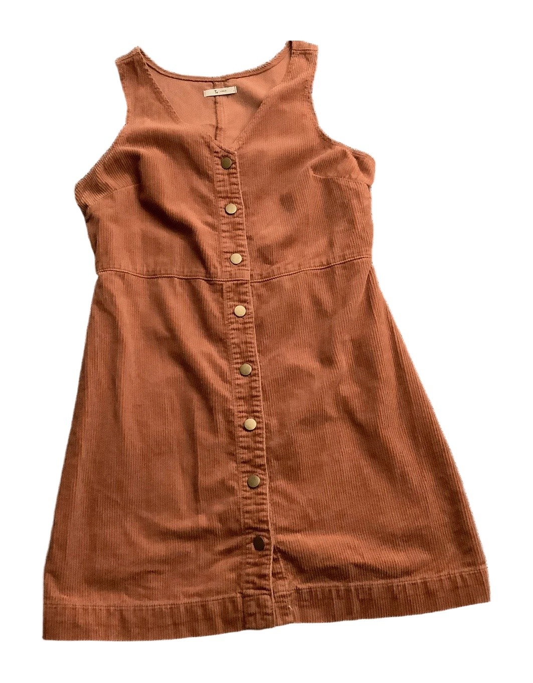 Tu Women’s Dress Rust 100% Cotton UK 12 34 Inch Length Regular Fit Made in China