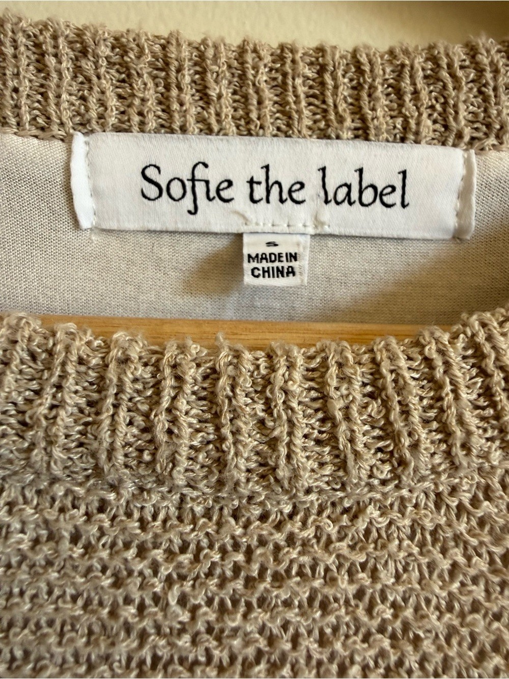 Sofie The Label Knit Vest Layered Midi Dress White Beige Cottagecore Size S