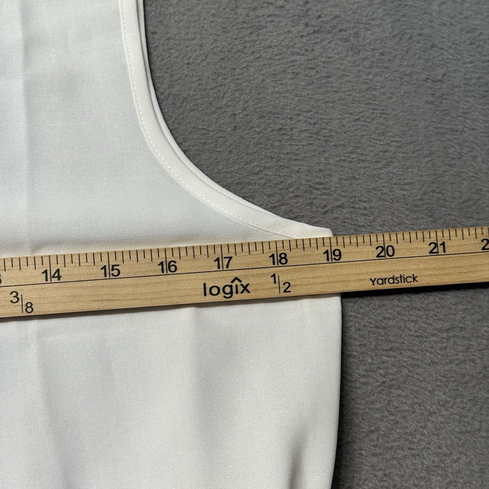Bluetime Womens M Sleeveless Knee Length Dress White Drawstring Waist Summer EUC