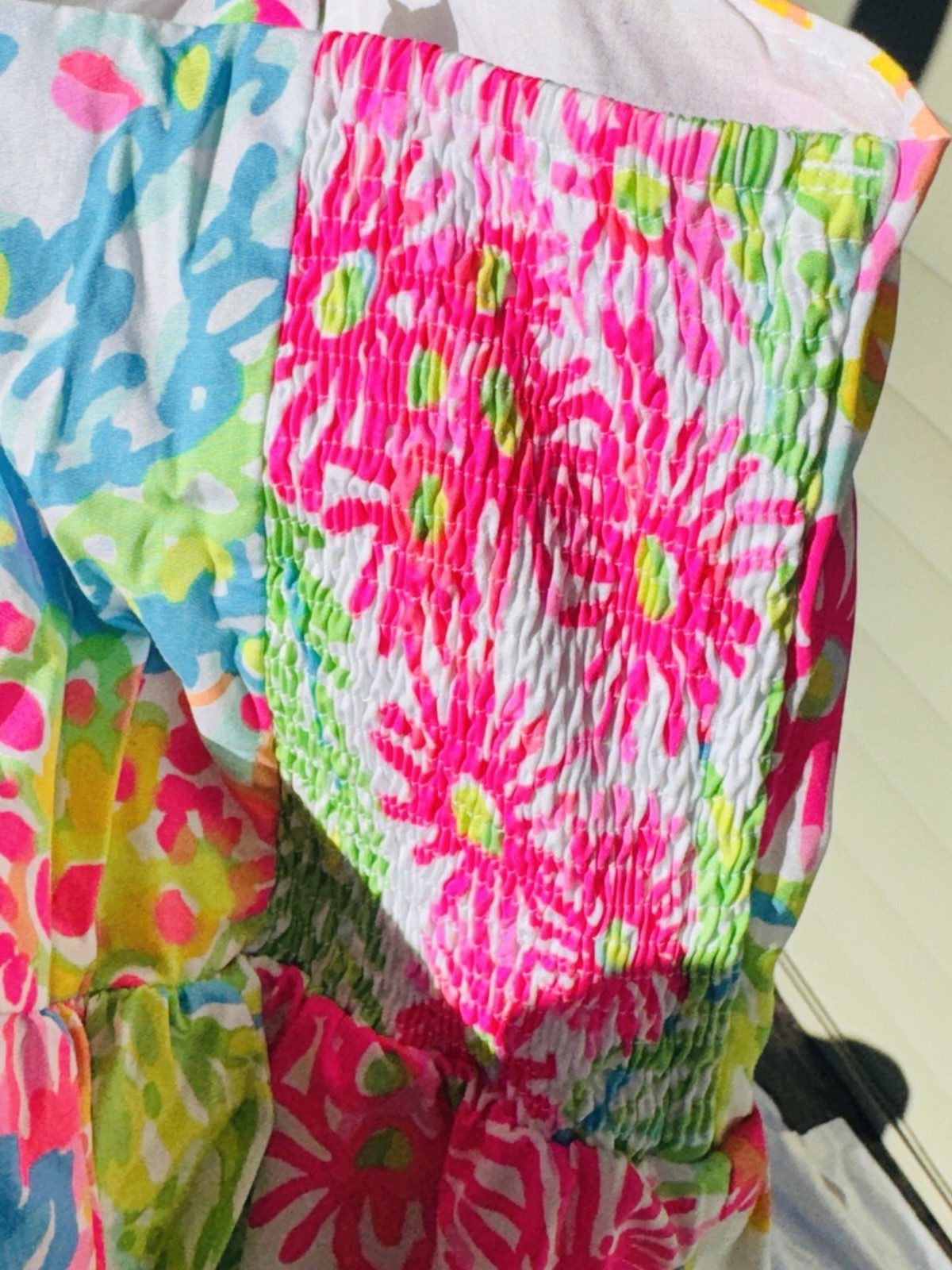 Lilly Pulitzer Ardleigh Lovers Coral Size 0 XS Bright Multicolor Floral Neon EUC