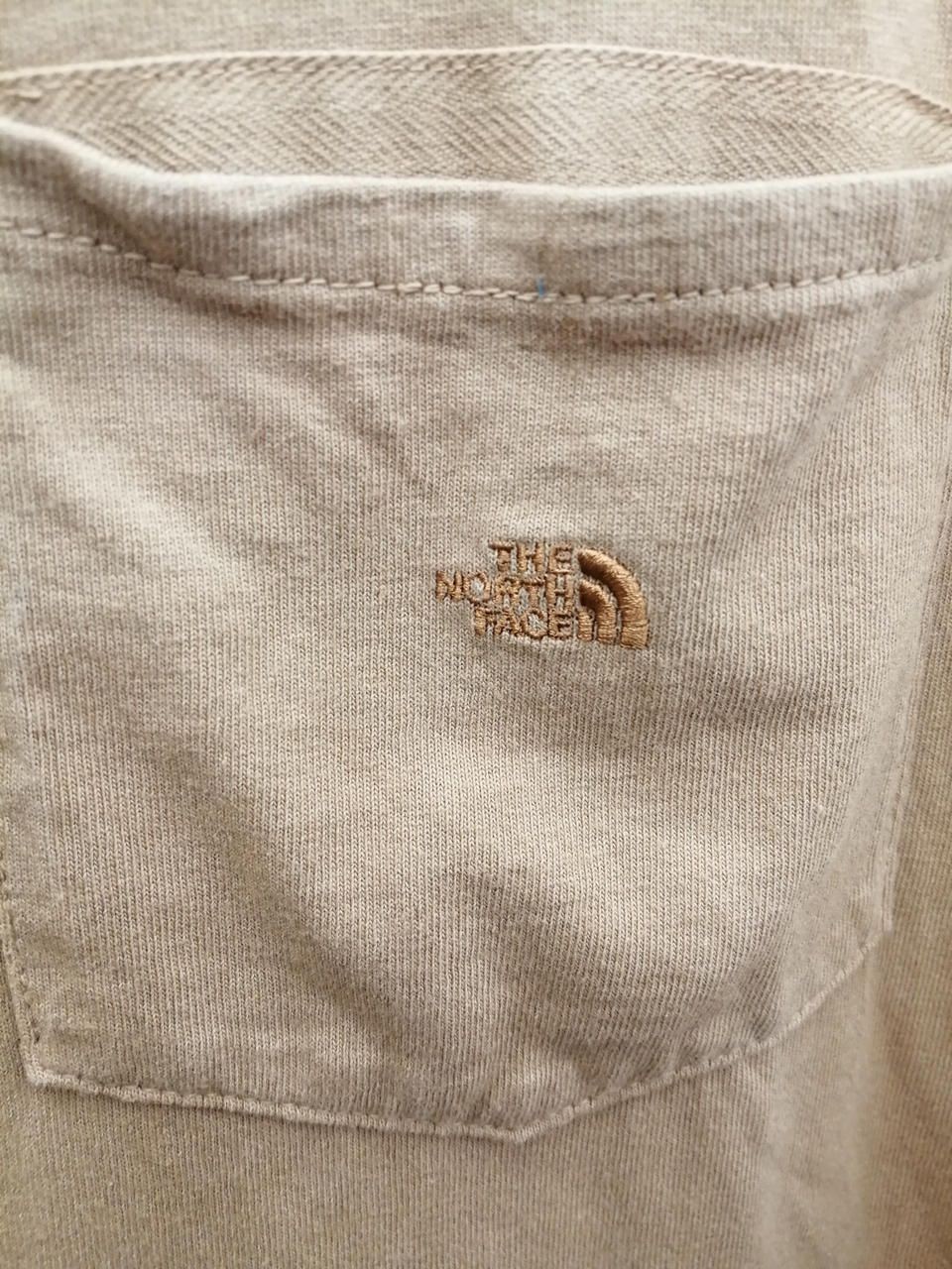 THE NORTH FACE Crew Neck Cotton Dress Beige NTW3154 Used