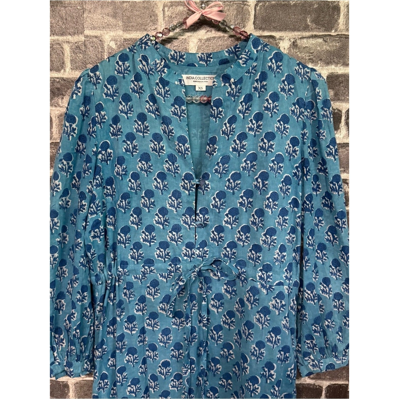 India Collection BY EMERSON FRY Danube Little Marigolds Frances 2 Dress XS