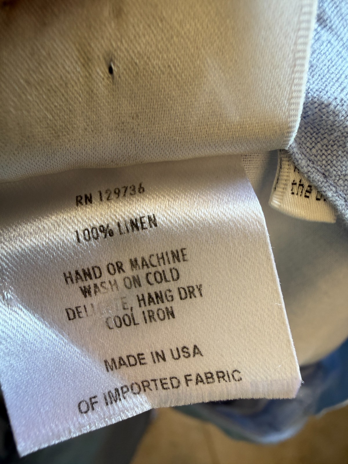 Finley halter cold shoulder dress linen material blue color size large casual