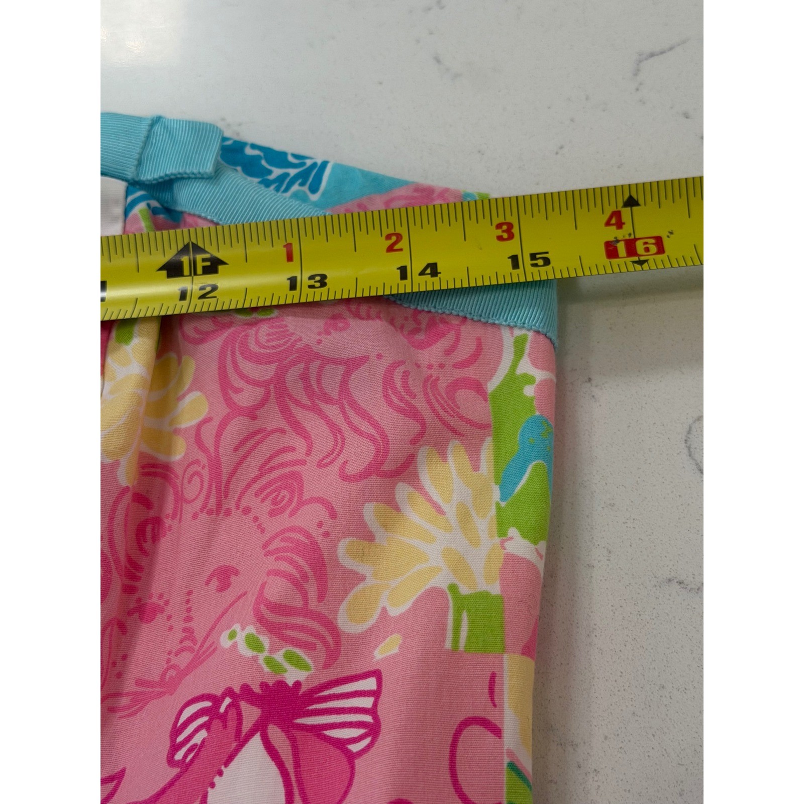 Lilly Pulitzer Vintage Patchwork Strapless Mini Dress Multi Color Floral Size 8
