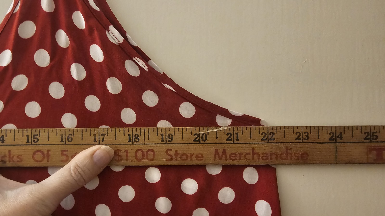 LILBETTER Red White Polka Dot Maxi Dress Women’sSZ XL AdjustableStrapsSleeveless