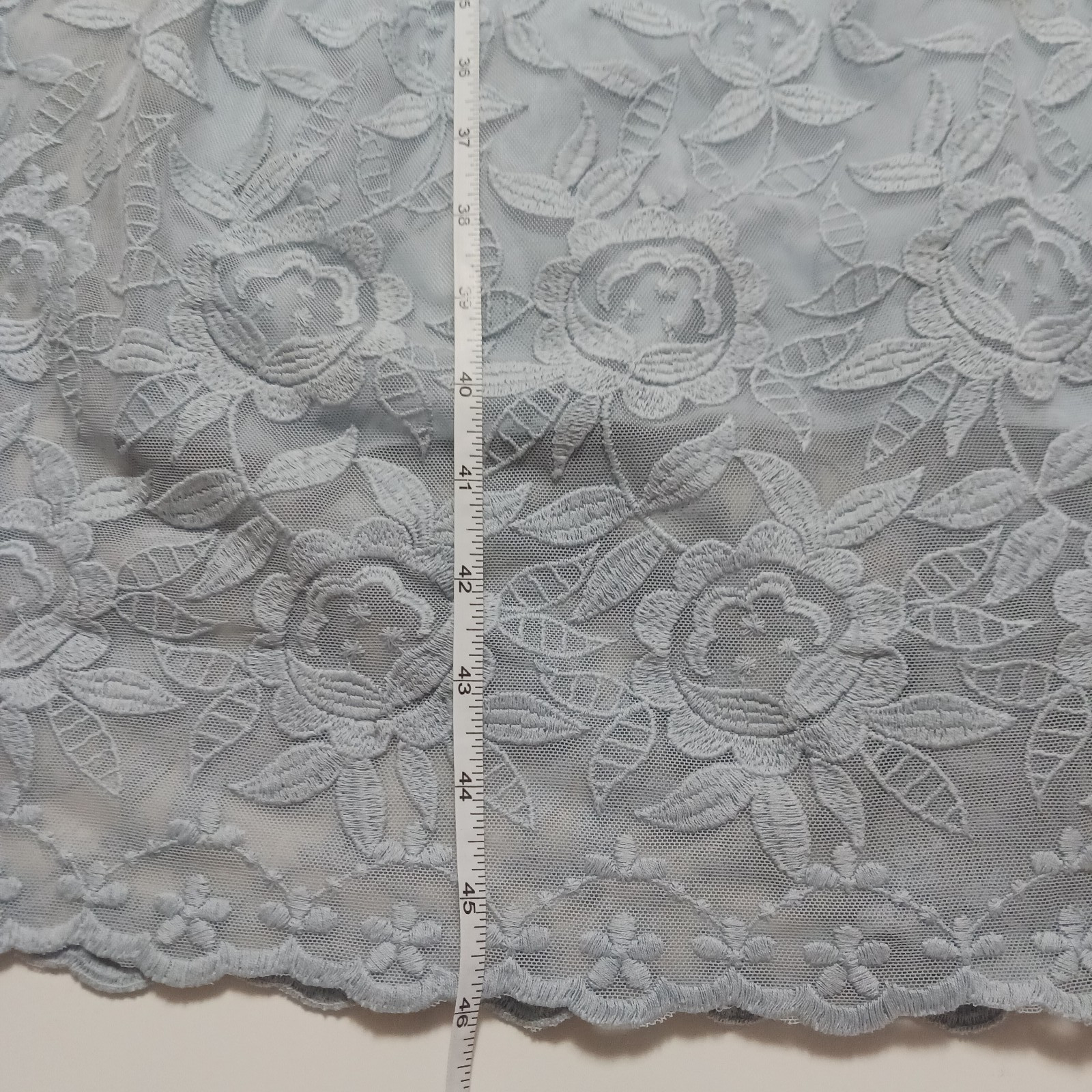 Sundance love always lace embroidered dress size 10 dusty blue