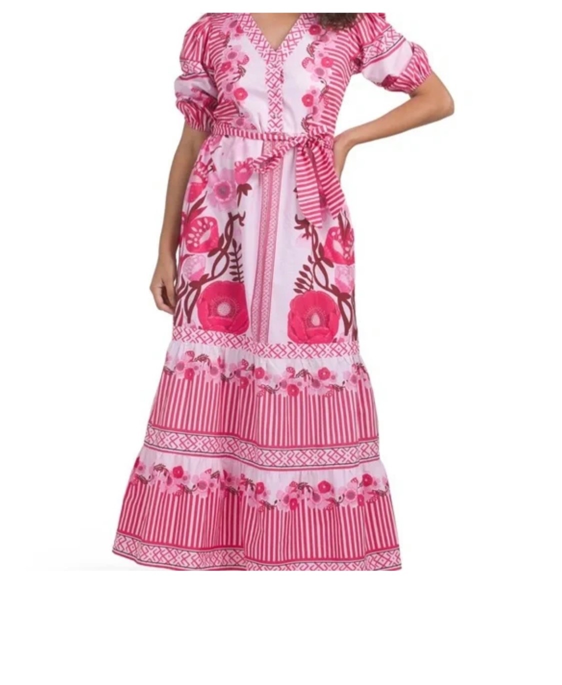 NWT Celina Moon Maxi dress-pink Sz XS