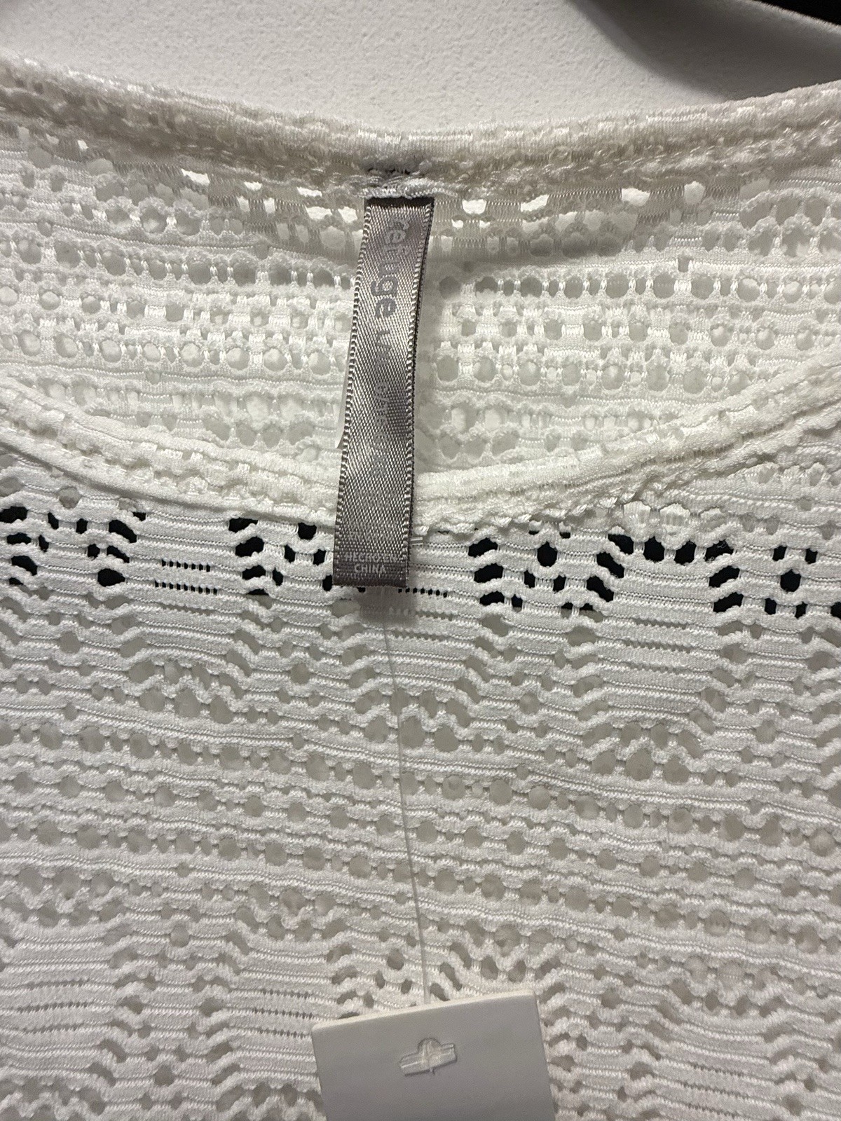 refuge White Crochet Maxi Swim Cover Up Dress