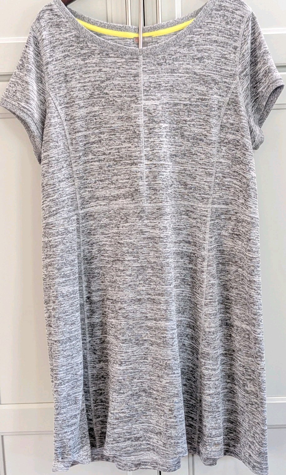 T By Talbots 2X Plus Size Gray Space Dye A-Line. Activewear Athleisure Dress