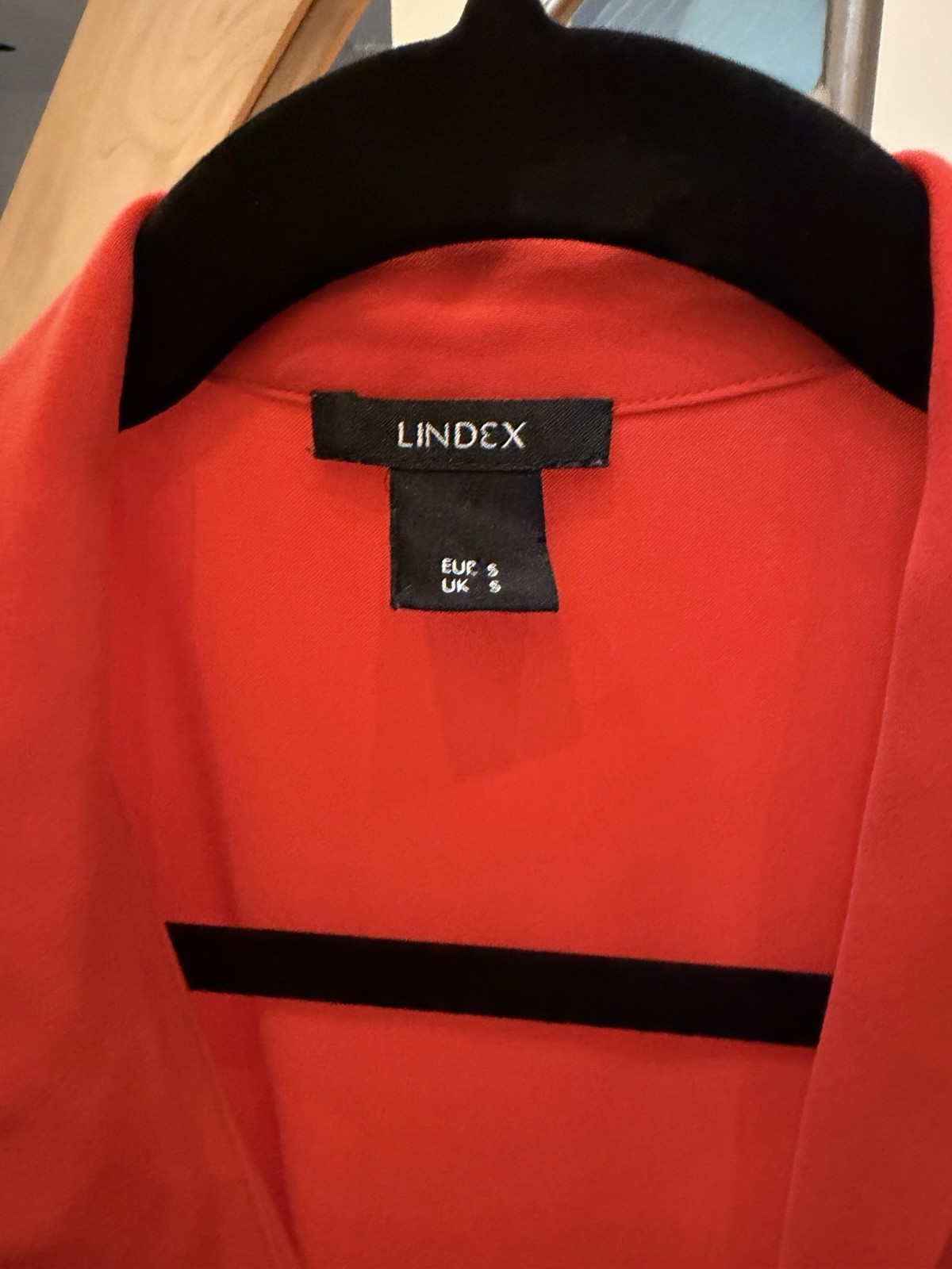 Lindex Wrap Dress In Blood Orange US M EUR S UK S