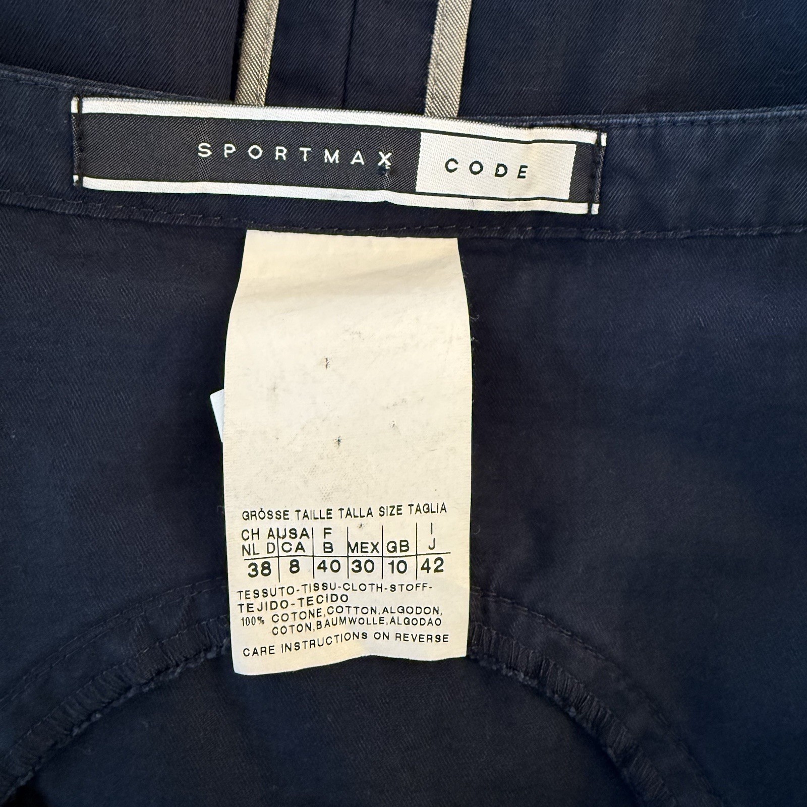 Max Mara Sportmax Code 2 Way Zip Athleisure Rip Stop Knee Length Dress Sz US 8