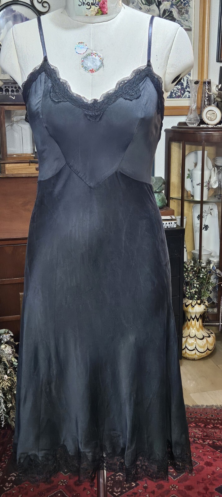 Michal Negrin Black Dress Camisol Style Sexy Summer Sz. M NWT 100% Silk
