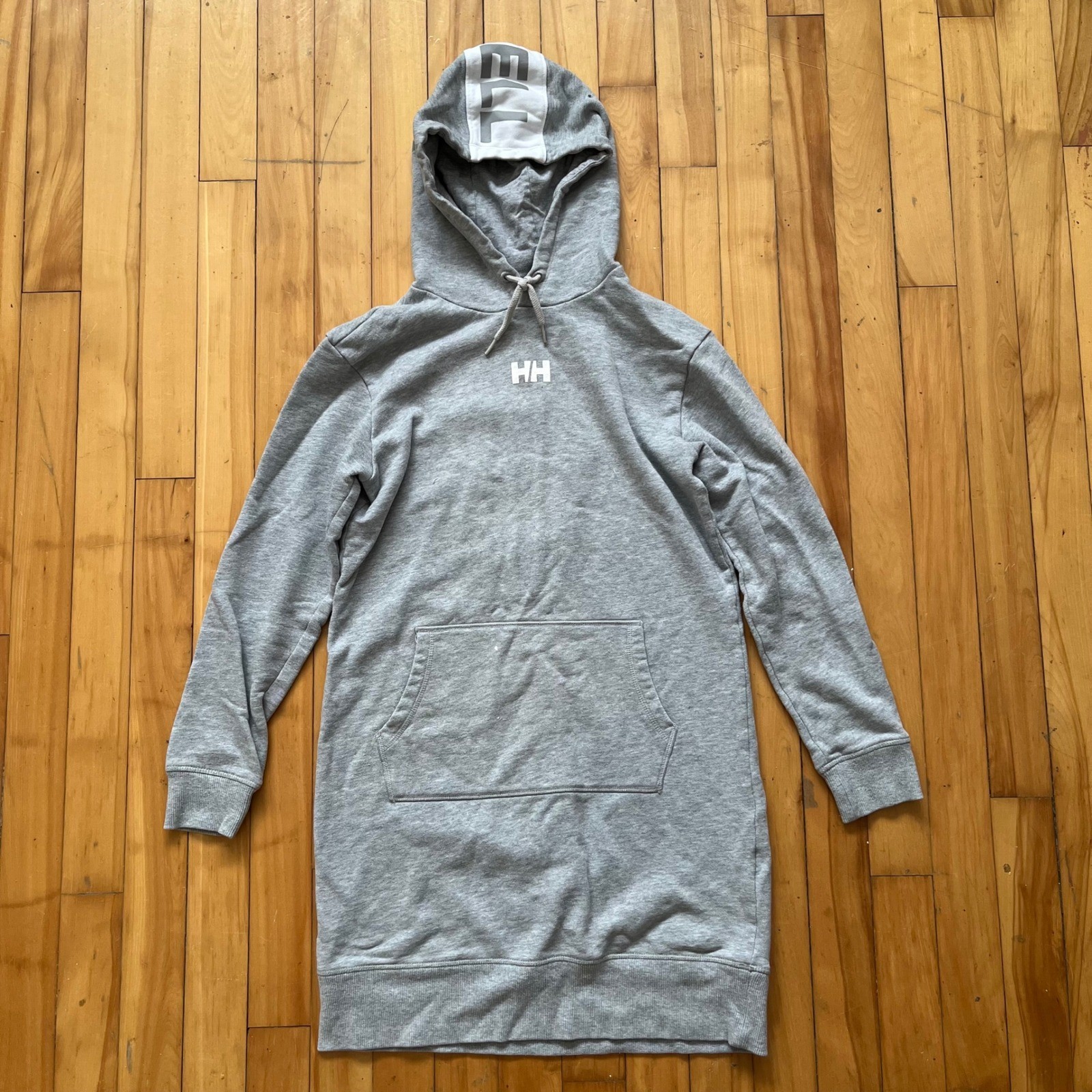 Helly Hansen Womens Gray HH Hoodie Dress Long Sleeve Casual Loungewear Size S P