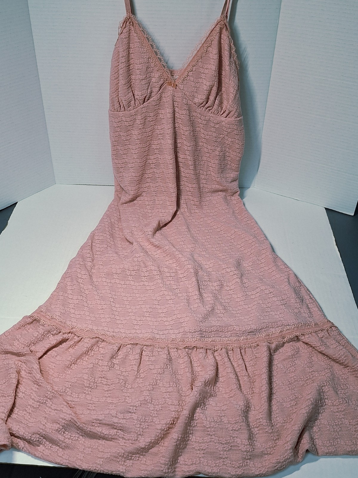 NWT! No Boundaries Dress, Woman’s M, Spaghetti Strap, Nylon, Rose Color