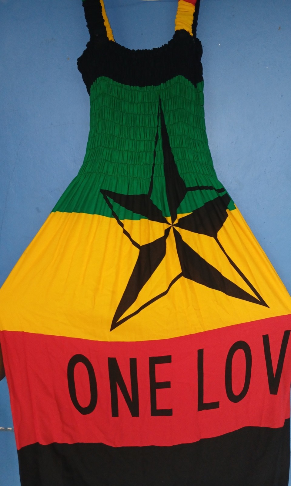 New Arrival Women Rasta Maxi Jamaican Dress “One Love”